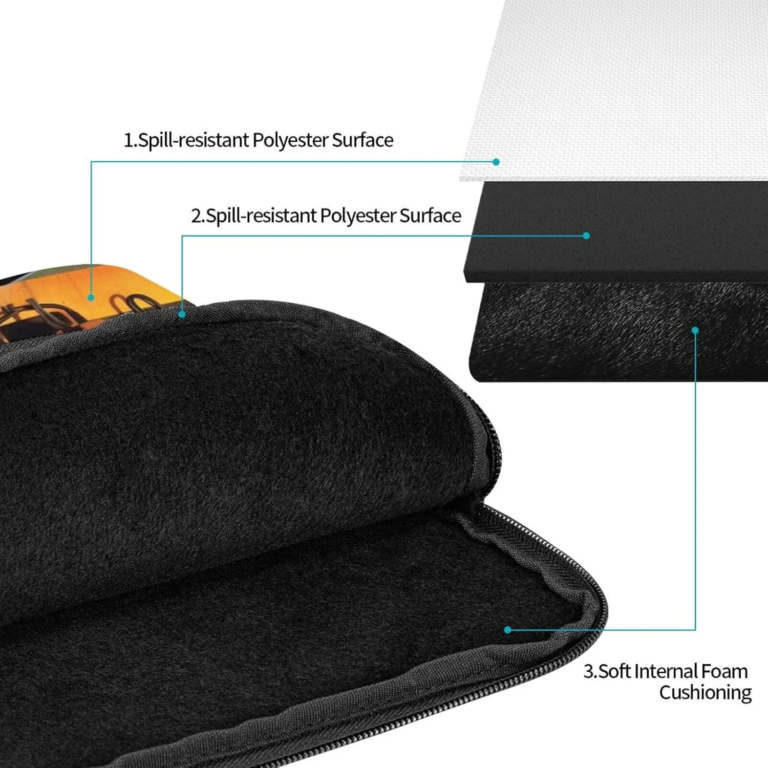 Freight Train Laptop Sleeve 10 inch Shockproof Protective Computer Carrying Cover Water Resistant Computer Bag Laptop Case Briefcase Handbags Portable Laptop Bag Gifts for Men Women