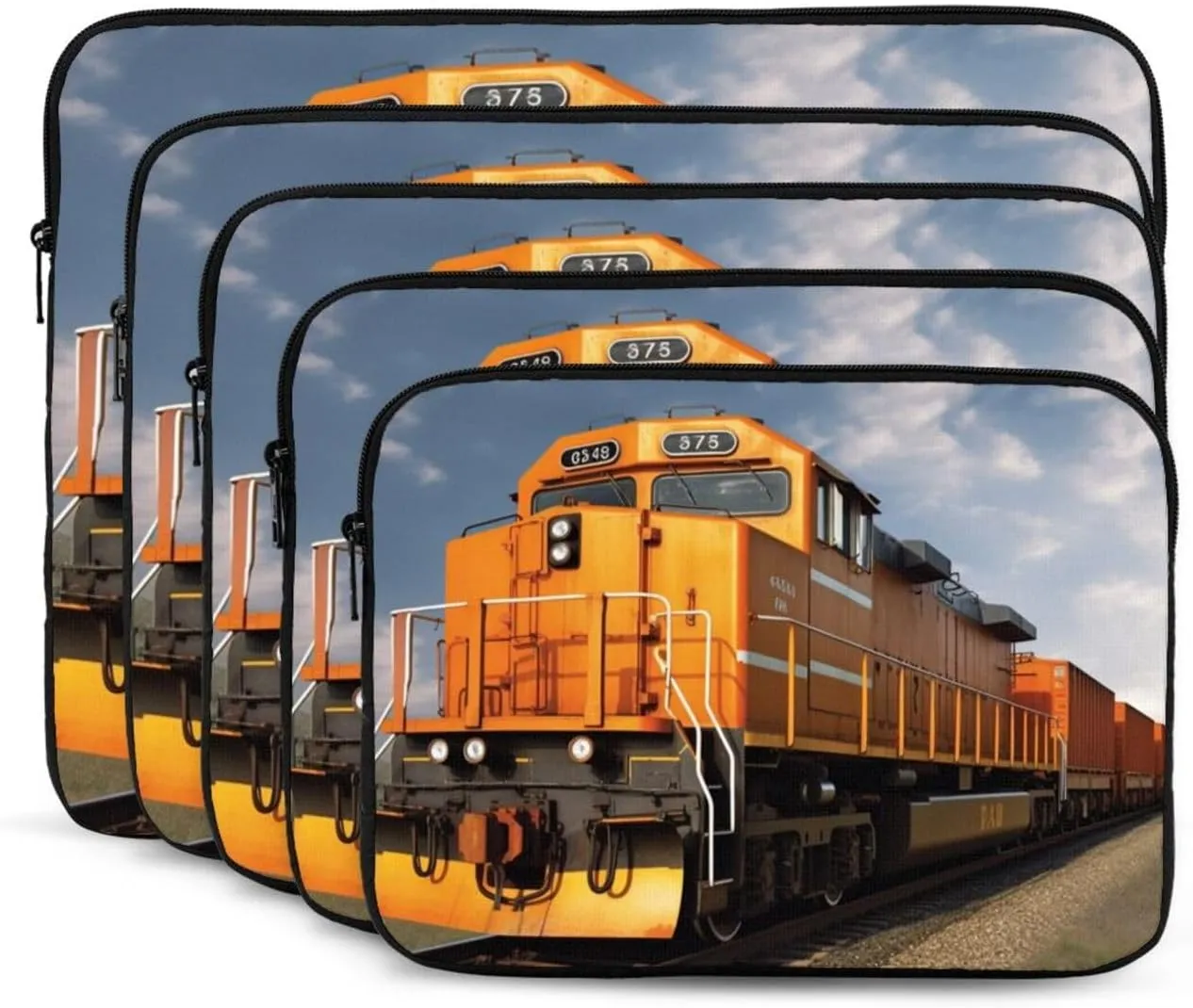 Freight Train Laptop Sleeve 10 inch Shockproof Protective Computer Carrying Cover Water Resistant Computer Bag Laptop Case Briefcase Handbags Portable Laptop Bag Gifts for Men Women