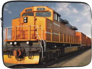 Freight Train Laptop Sleeve 10 inch Shockproof Protective Computer Carrying Cover Water Resistant Computer Bag Laptop Case Briefcase Handbags Portable Laptop Bag Gifts for Men Women