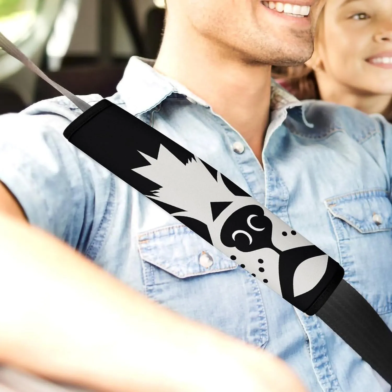 French Bulldog Auto Seat Belt Cover 2PCS Universal Car Seat Belt Shoulder Protector Pad, Protect Your Shoulders and Neck for Car Seat Belt, Shoulder Bag, Backpack