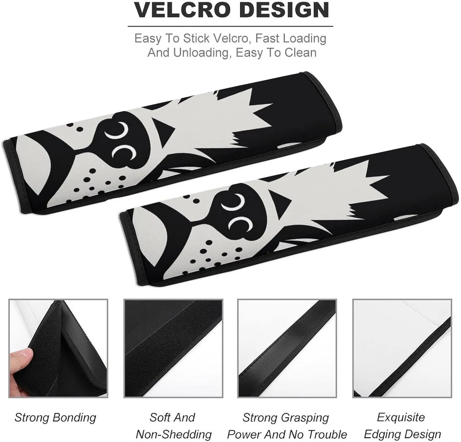 French Bulldog Auto Seat Belt Cover 2PCS Universal Car Seat Belt Shoulder Protector Pad, Protect Your Shoulders and Neck for Car Seat Belt, Shoulder Bag, Backpack
