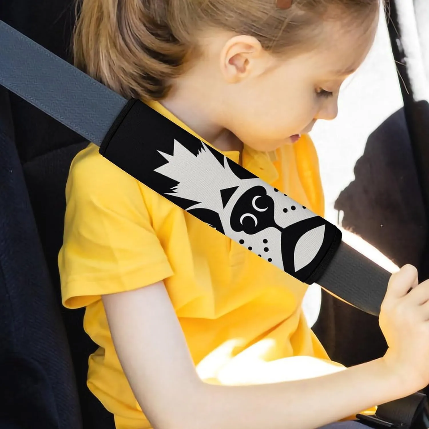 French Bulldog Auto Seat Belt Cover 2PCS Universal Car Seat Belt Shoulder Protector Pad, Protect Your Shoulders and Neck for Car Seat Belt, Shoulder Bag, Backpack