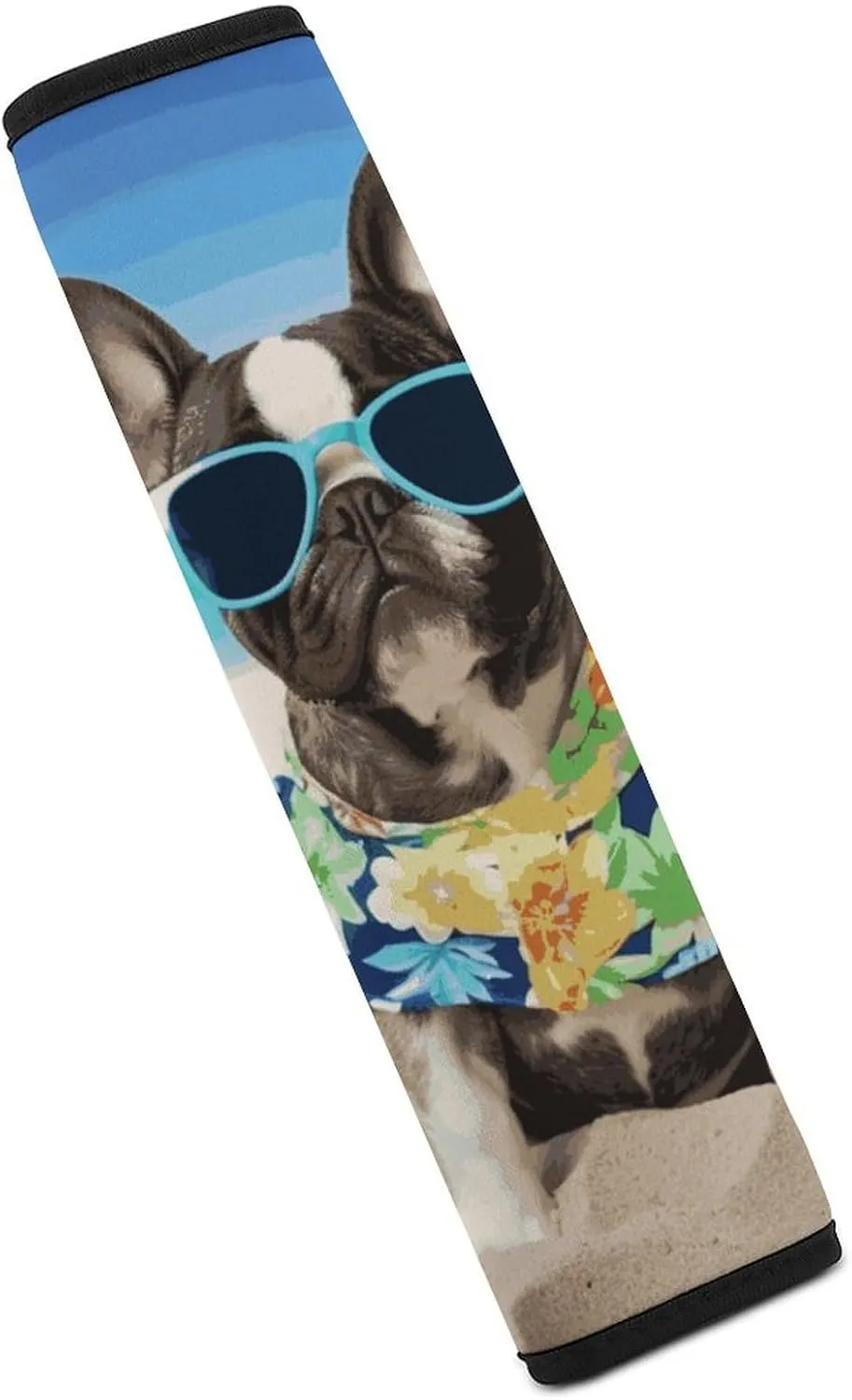 French Bulldog Summer Auto Seat Belt Cover 1PCS Universal Car Seat Belt Shoulder Protector Pad, Protect Your Shoulders and Neck for Car Seat Belt, Shoulder Bag, Backpack