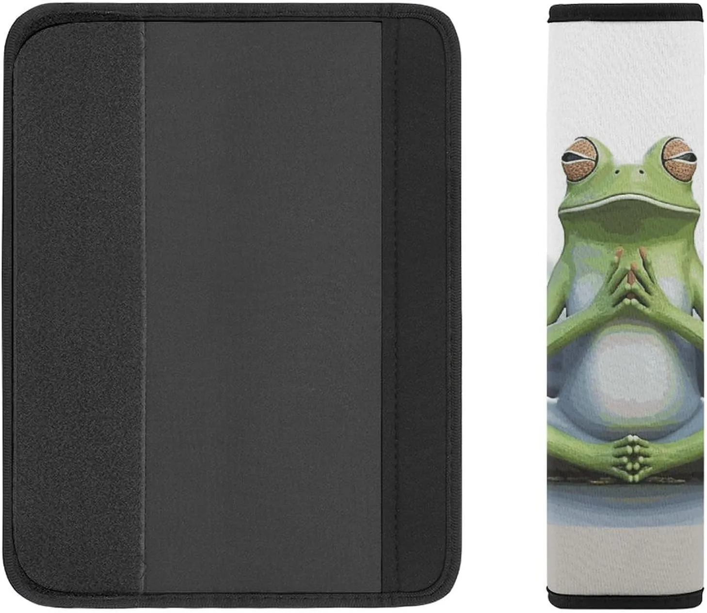 Funny Yoga Frog Auto Seat Belt Cover 2PCS Universal Car Seat Belt Shoulder Protector Pad, Protect Your Shoulders and Neck for Car Seat Belt, Shoulder Bag, Backpack