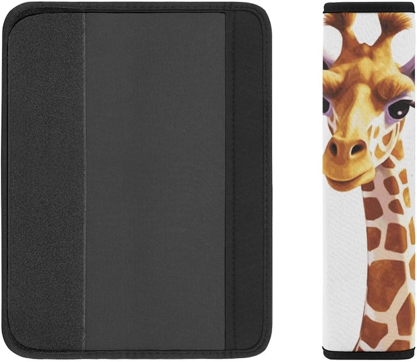 Giraffe Auto Seat Belt Cover 2PCS Universal Car Seat Belt Shoulder Protector Pad, Protect Your Shoulders and Neck for Car Seat Belt, Shoulder Bag, Backpack