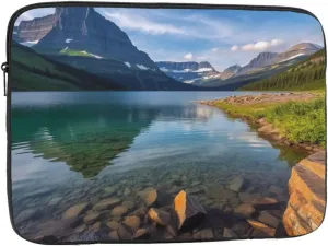Glacier National Park Laptop Sleeve 12 inch Shockproof Protective Computer Carrying Cover Water Resistant Computer Bag Laptop Case Briefcase Handbags Portable Laptop Bag Gifts for Men Women