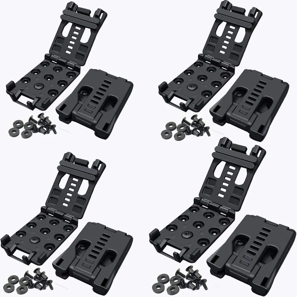 GLBSUNION Tactical Belt Clips (1 Pack/2 Pack Alternative) Universal Utility EDC Belt Clip Outdoor Loops Camping Knife Blade Lock Large with Hardware for Holsters or Mag Pouches Sheath Tools