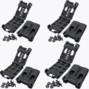 GLBSUNION Tactical Belt Clips (1 Pack/2 Pack Alternative) Universal Utility EDC Belt Clip Outdoor Loops Camping Knife Blade Lock Large with Hardware for Holsters or Mag Pouches Sheath Tools