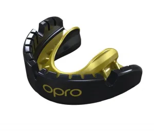 Gold Braces Mouthguard Black