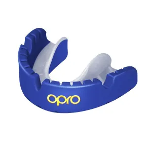 Gold Braces Mouthguard Blue