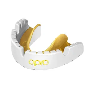 Gold Braces Mouthguard White
