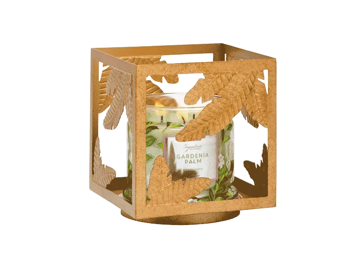 Golden Square Jar Holder