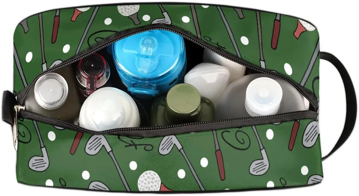 Golf Ball Travel Toiletry Bag for Boys Men - Hanging Dopp Kit for Kids - Waterproof Shaving Bag Bathroom Bags Wash Bag for Toiletries Accessories
