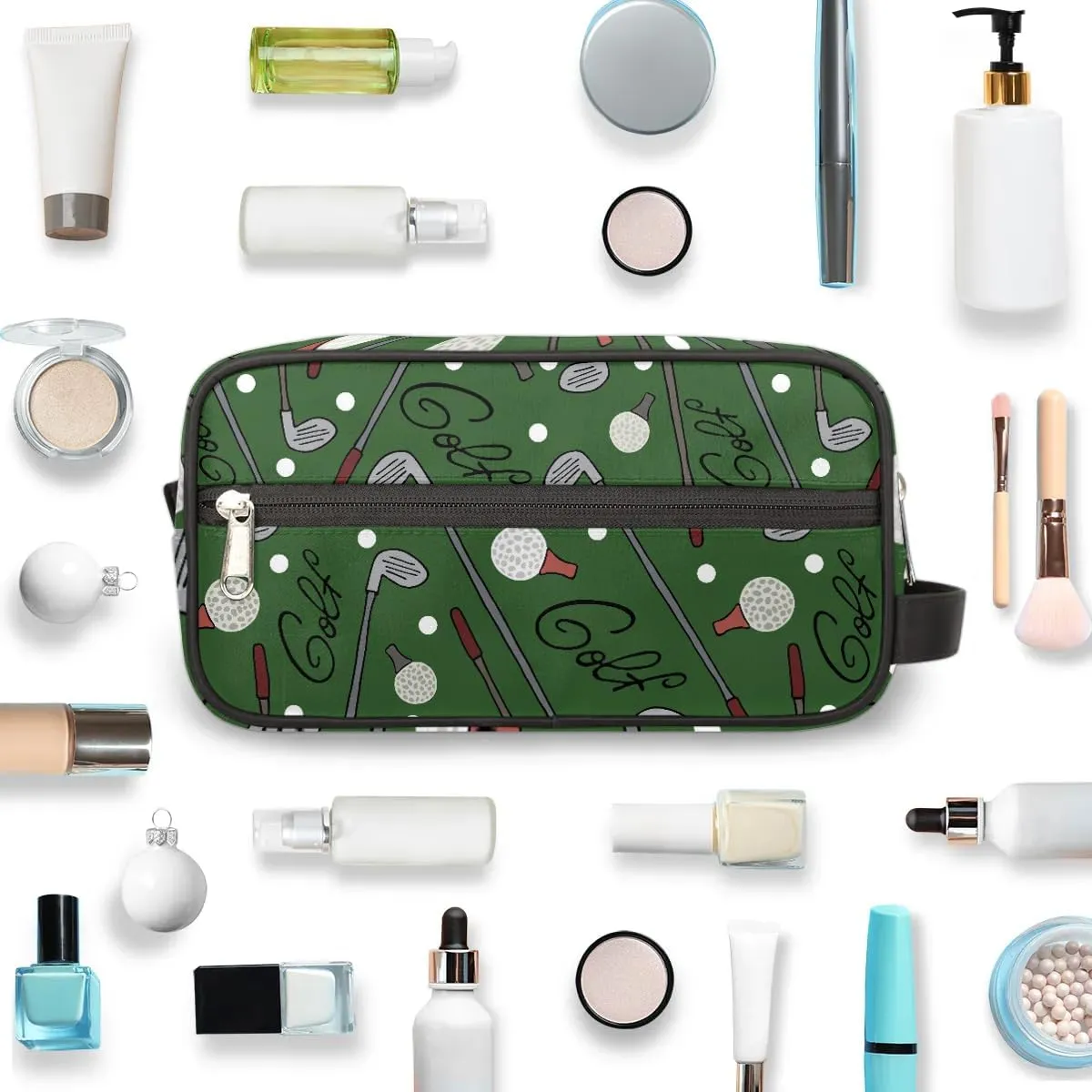Golf Ball Travel Toiletry Bag for Boys Men - Hanging Dopp Kit for Kids - Waterproof Shaving Bag Bathroom Bags Wash Bag for Toiletries Accessories
