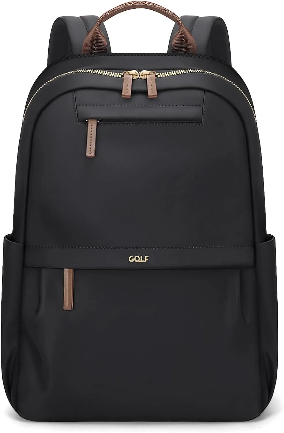 GOLF SUPAGS Laptop Backpack for Women Work Travel Backpacks Computer Bag Casual Daypack Fits 14 Inch Notebook (Black)