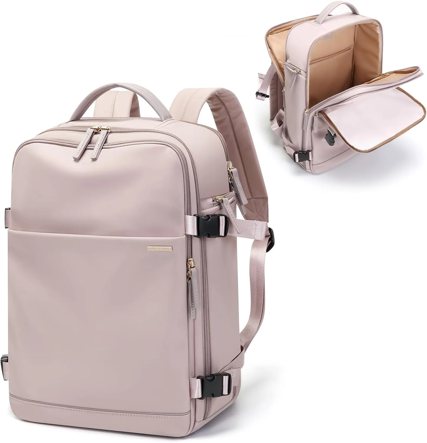 GOLF SUPAGS Laptop Backpack with Separate Laptop Compartment Fits 15.6 Inch Notebook Large Capacity Computer Bag for Women Work Travel College Backpacks (Pink)