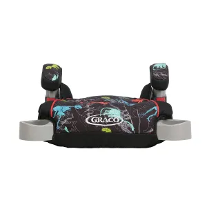 Graco TurboBooster Backless Booster Car Seat, Dinorama, for Ages 4-10, 40-100 Pounds, Up to 57 Inches Tall