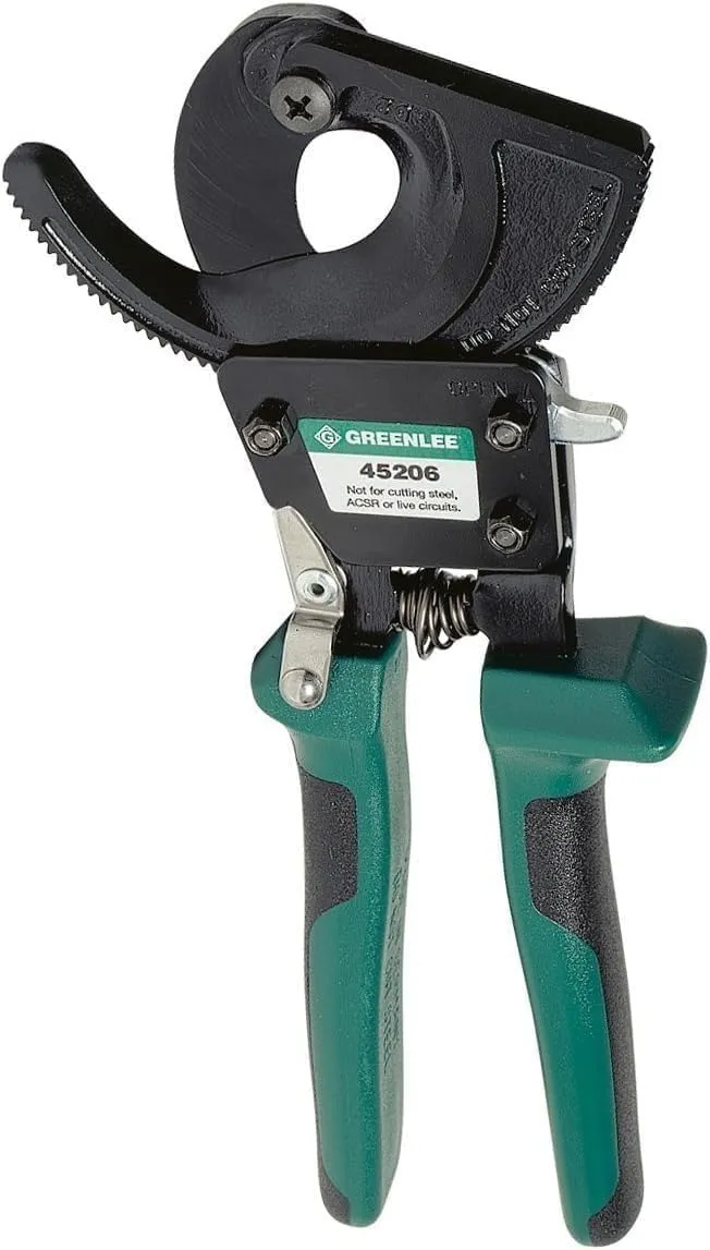 Greenlee 45206 Compact Ratchet Cable Cutter, 10-Inch
