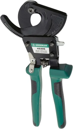 Greenlee 45206 Compact Ratchet Cable Cutter, 10-Inch