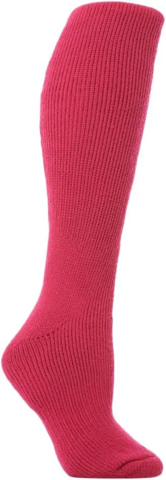 HEAT HOLDERS Ladies long thermal sock raspberry 5-9 us