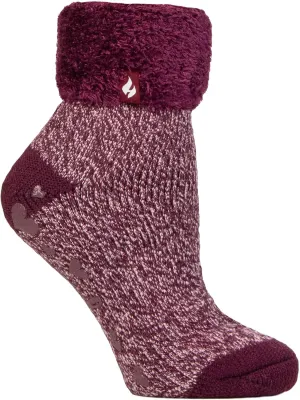 HEAT HOLDERS - Lounge Thermal Non Slip Bed Socks With Grip for Women