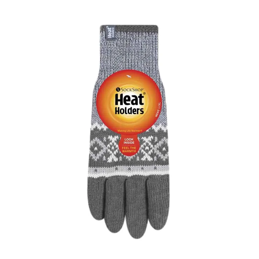 Heat Holders - Mens Karlstad Gloves (L/XL / Grey)