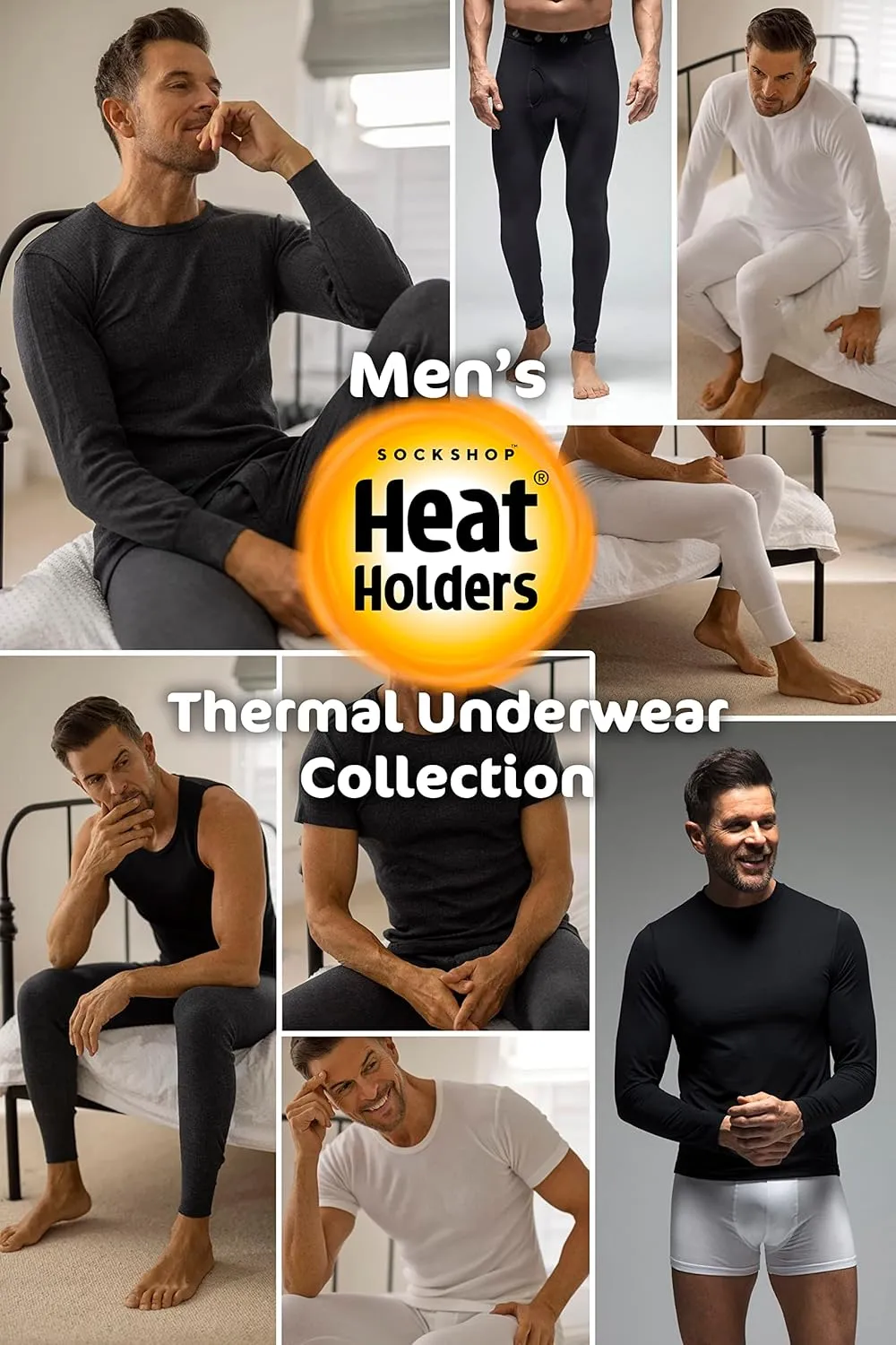 HEAT HOLDERS - Mens Winter Warm Thermal Underwear Pants Long Johns Bottoms