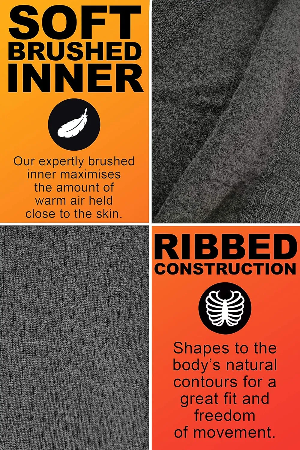 HEAT HOLDERS - Mens Winter Warm Thermal Underwear Pants Long Johns Bottoms