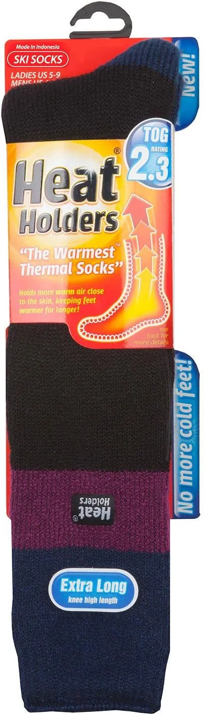 HEAT HOLDERS Women's Thermal Long Ski Socks Size 5-9 US