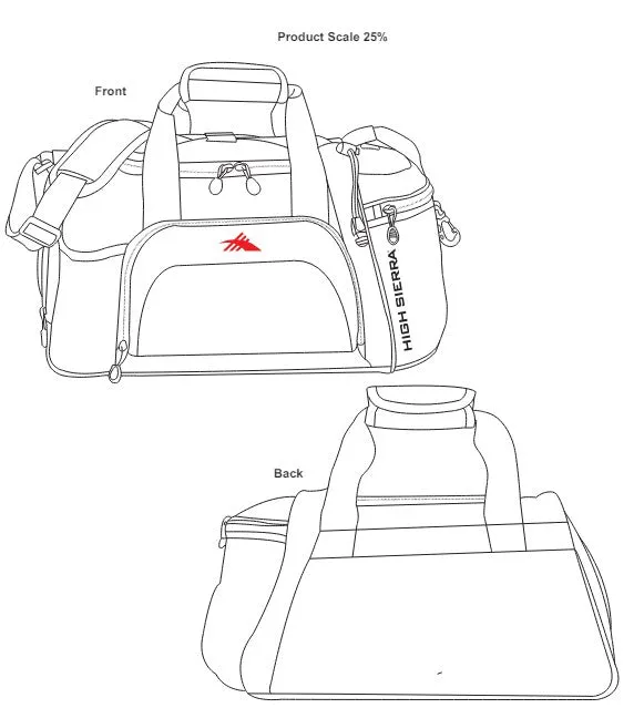 High Sierra® 22'' 37L Switch Blade Sport Duffel Bag