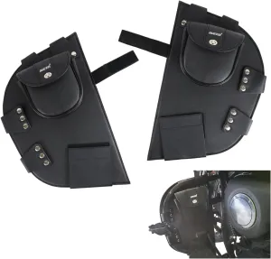 Highway Crash Bar Cover Soft Lowers Chaps Guards Cover Leg Warmer Bag Rain Guards Lower Wind Deflectors Compatible with for Indian Road Master Springfield Chief Chieftain 2014-Up