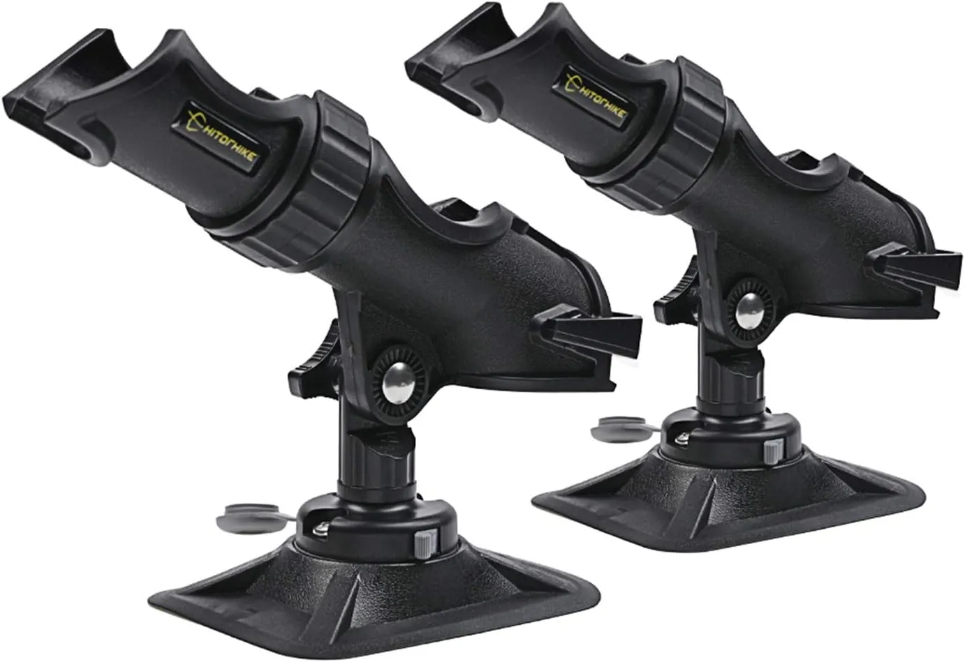 HITORHIKE Fishing Rod Holder Universal Fit Kit Allows for 360-degree Adjustment Kayak Fishing Boat Powerlock Rod Holder
