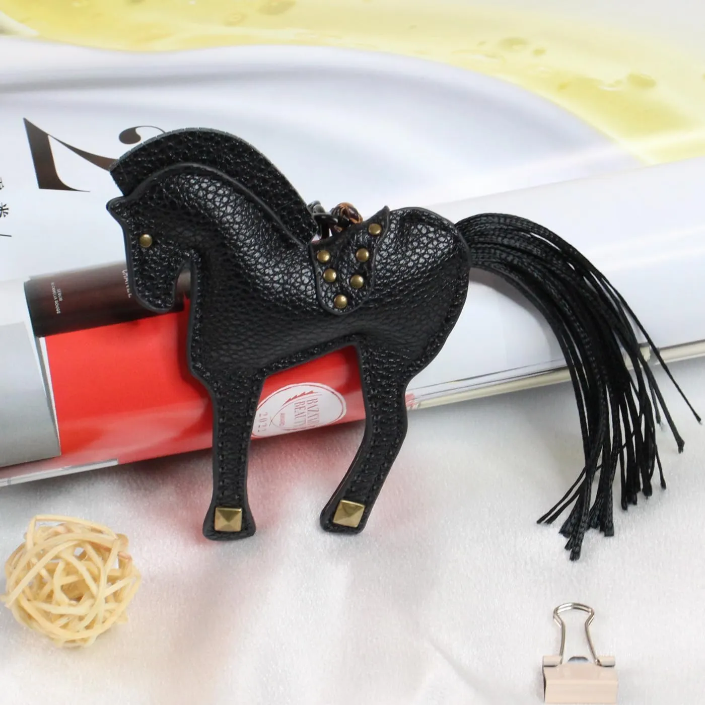 Horse Keychain, Hanging Charm Accessory for Purse, Bag and Backpacks Pony Key Chain for Women