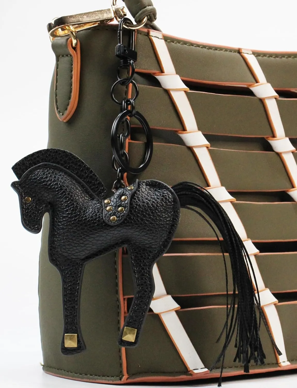 Horse Keychain, Hanging Charm Accessory for Purse, Bag and Backpacks Pony Key Chain for Women