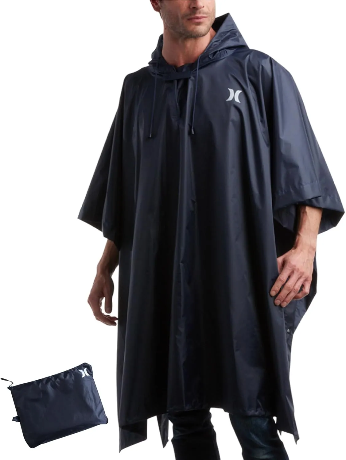 Hurley Ponchos Adult - Waterproof Rain Ponchos for Adults, Lightweight Packable Rain Poncho for Hiking, Camping & Emergency