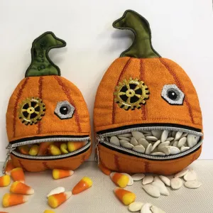 In the Hoop Steampunk Pumpkin Pouch Pattern CD