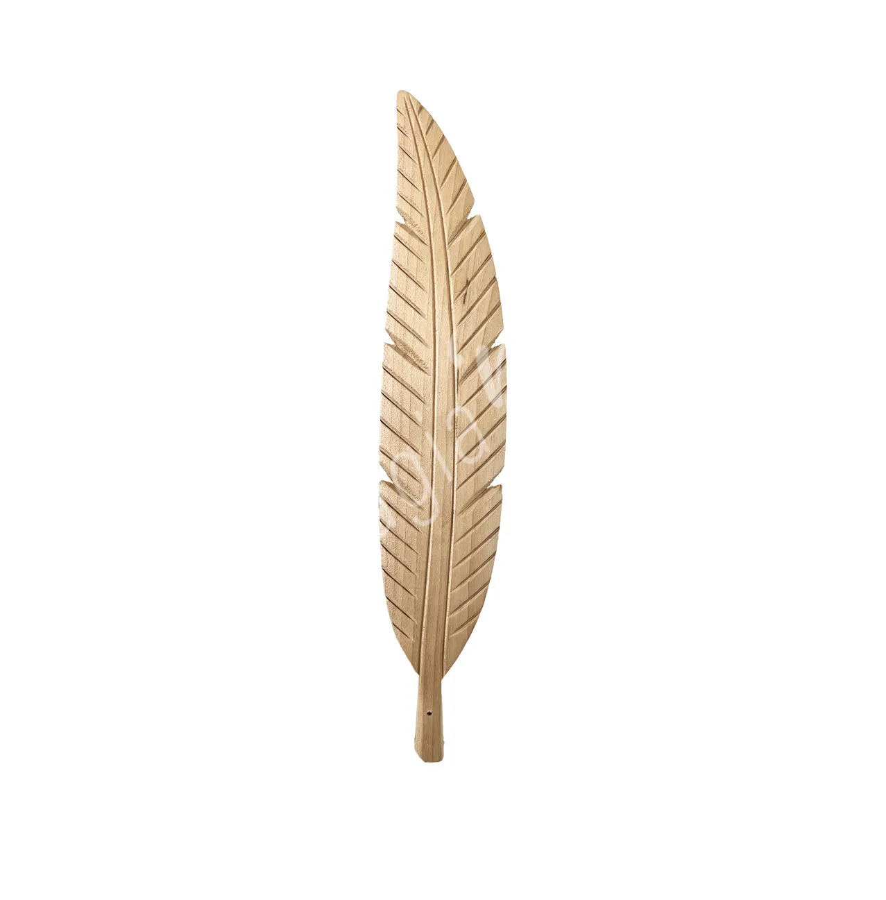 Incense Holder Wood Feather