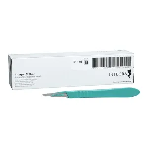 Integra York Pa, Inc -Disposable Surgical Scalpel #15 Stainless Steel Sterile, 100 BX/CA 4-415