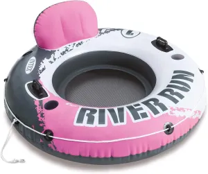 Intex River Run I Inflatable Water Lounge Tube 1-Person, Pink | 58828EP