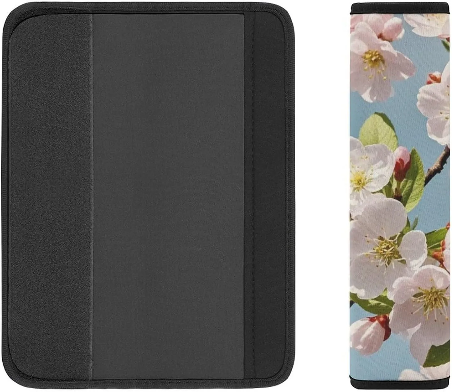 Japanese Floral Cherry Blossom Auto Seat Belt Cover 2PCS Universal Car Seat Belt Shoulder Protector Pad, Protect Your Shoulders and Neck for Car Seat Belt, Shoulder Bag, Backpack