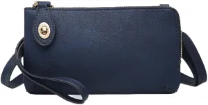 JEN & CO. Kendall Crossbody Bag for Women - Vegan Leather Wristlet Purse, Small Purses for Party, Clutch Bags
