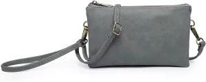 JEN & CO. Riley Small Crossbody Bags Vegan Leather Wristlet Wallets Clutch Purses Shoulder Handbag for Women