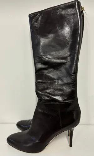 JIMMY CHOO brown knee-high boots