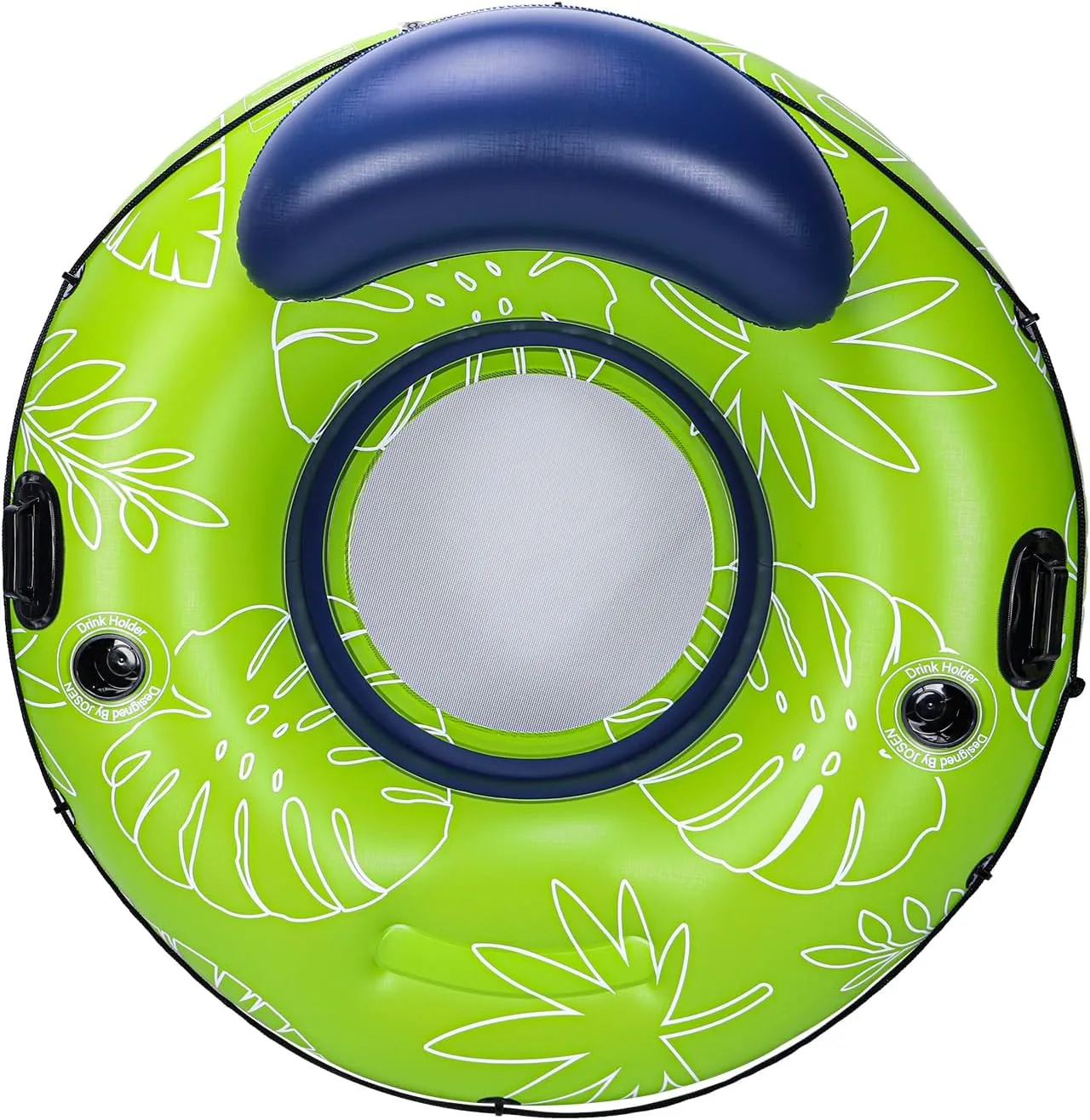 JOSEN River Floats for Adults Heavy Duty 350lb, XL River Tubes for Floating - 53" Large Pool Floats Adult with 2 Cup Holders, Inflatable Floating Tube, River Run Tube Lake Water Tubes