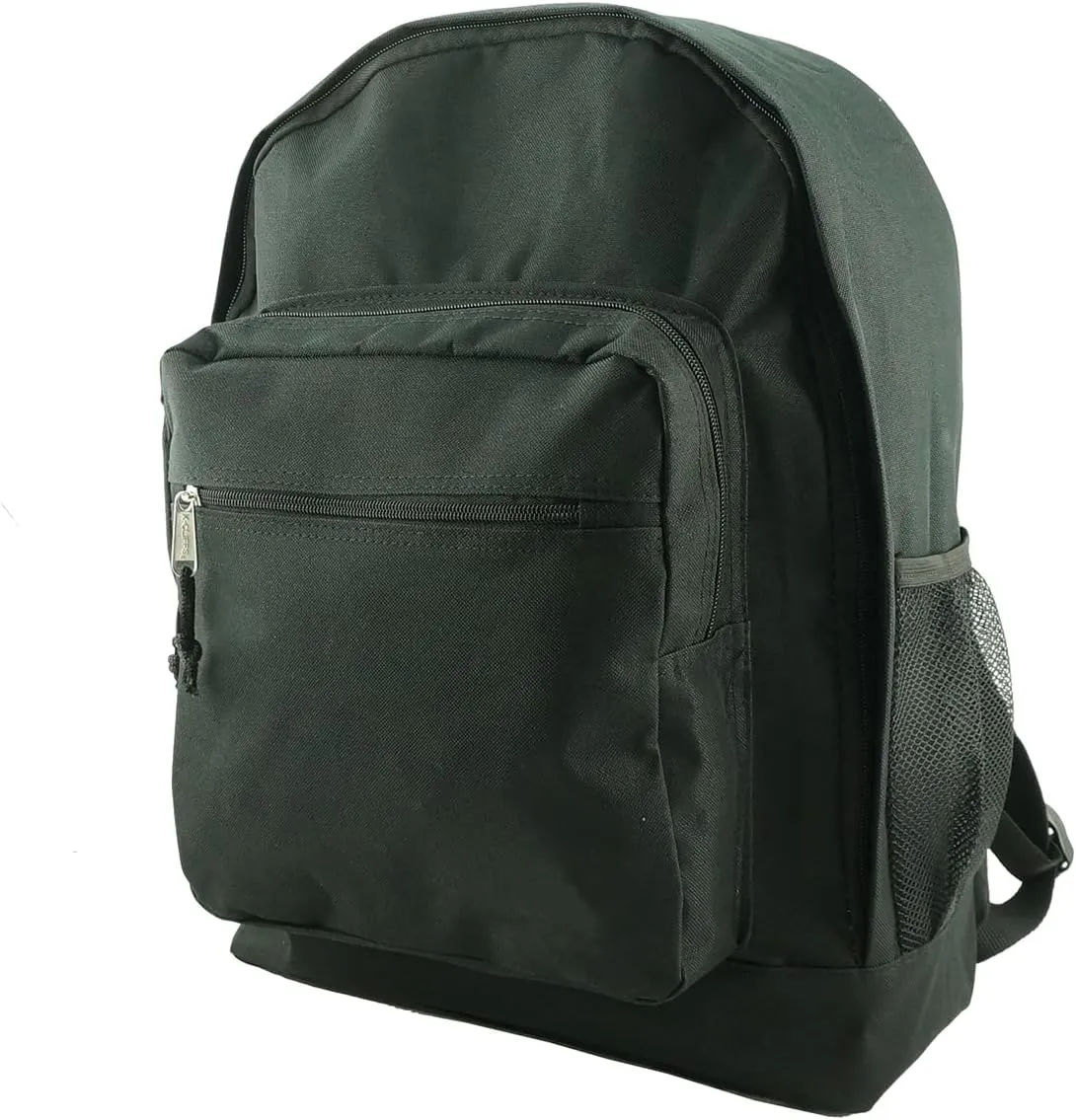 K-Cliffs 18" Classic College School Backpack Day Pack Fits 15.6" Laptop