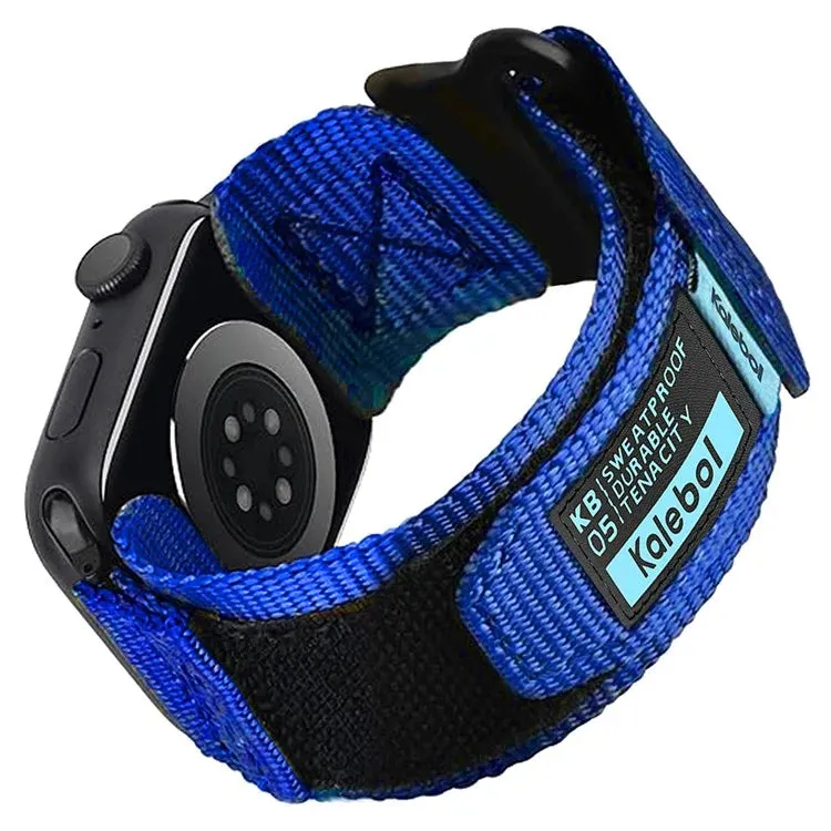 KALEBOL Nylon Watch Strap for Apple Watch Series 10 9 8 7 SE 6 5 4 3 2 1 42mm 41mm 40mm 38mm Wrist Band with Magic Tape