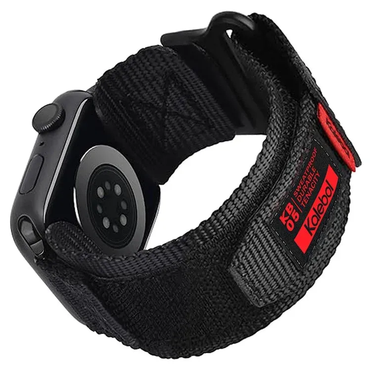 KALEBOL Nylon Watch Strap for Apple Watch Series 10 Ultra 9 8 7 SE 6 5 4 3 2 1 46mm 49mm 45mm 44mm 42mm Wrist Band with Magic Tape