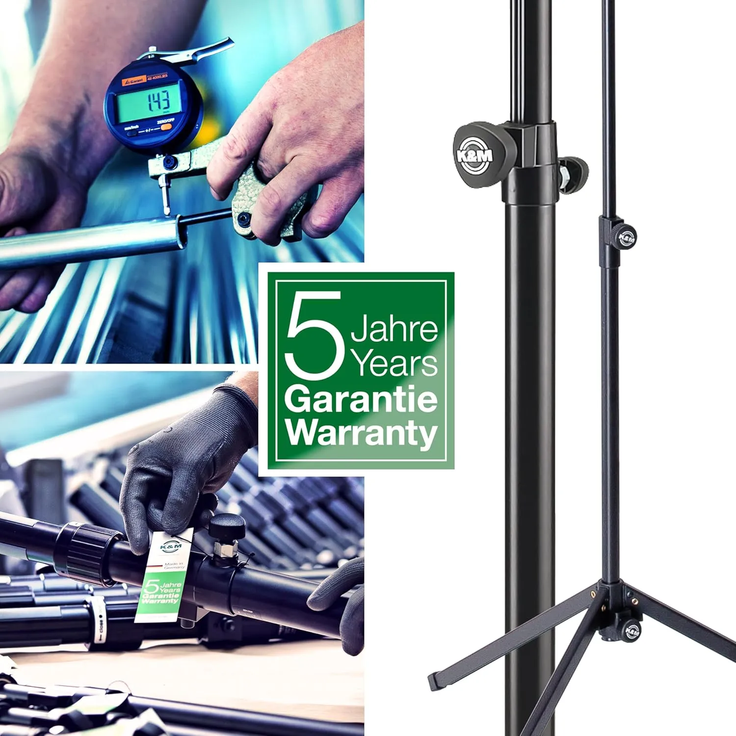 K&M - Konig & Meyer 18810.015.76 Table Style Keyboard Stand Omega - Sturdy Heavy Duty Adjustable Frame - Folds Flat Portable - Fits Piano and Electric Keyboards - For Adult and Youth Musicians - White