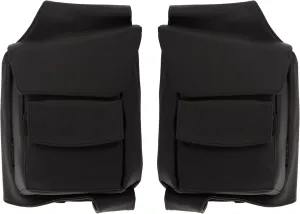 Kuryakyn 5289 Motorcycle Travel Luggage: Saddlebag Guard Storage Organizer Pouches for 1993-2019 Harley-Davidson Touring Motorcycles, Black, 1 Pair