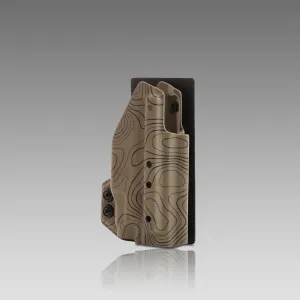 KYDEX HOLSTER WITH VELCRO® HOOK ATTACHMENT PANEL (LIGHT BEARING) TOPO HAZE